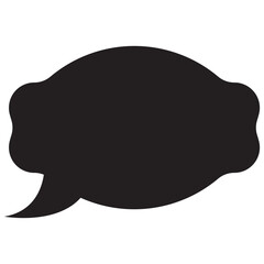 Text Speech Bubble Vector Icon | Speech Bubbles PNG, SVG | Transparent Background Cartoon Bubbles