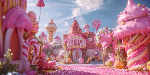 Candy Land Village: A Whimsical World of Sweets