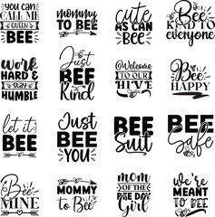 Bee svg designs Bundle, Bee svg design, Bee quotes designs bundle design