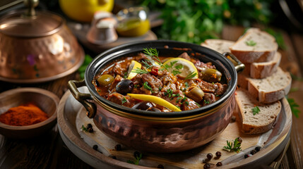 Delicious Stew with Olives and Lemon A Savory Culinary Delight