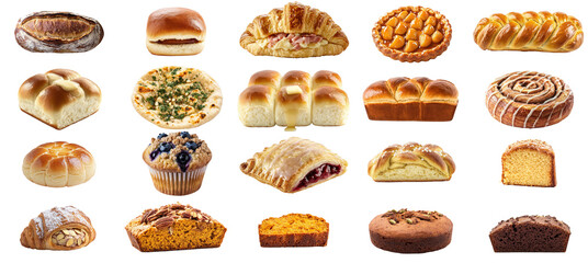 Assorted Delicious Breads and Pastries