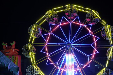 ferris wheel at night
