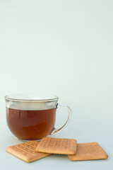 Morning Ritual: A cup of tea and a crunchy bite.
