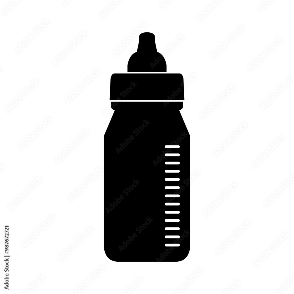 Wall mural baby bottle