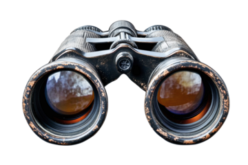 New binoculars. Isolated on transparent background. PNG