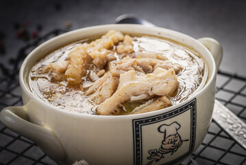 flaczki, jedzenie, posiłek, obiad, dania, wołowina, gotowanie, zupa