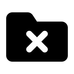 Obraz premium Folder X Icon