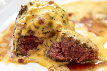 Classic fillet of beef with bernaise sauce