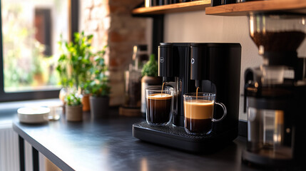 An Americano is a diluted espresso with added hot water