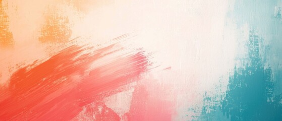 Soft Pastel Abstract Background with Open Space on Right for Text or Logos