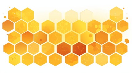 Simple vector logo of a honeycomb in yellow with a black outline on a white background