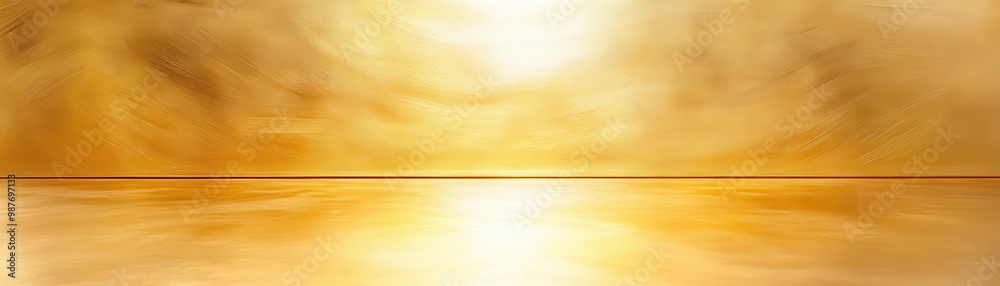 Canvas Prints a gold background with a white line in the middle