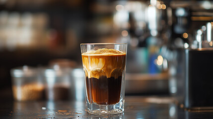 Espresso is a strong, concentrated coffee shot