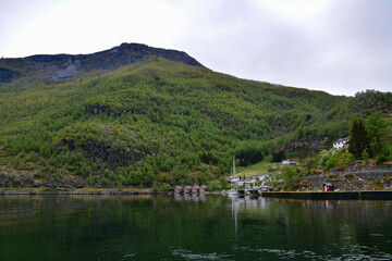 Obraz premium Petit village de Flam - Norvège
