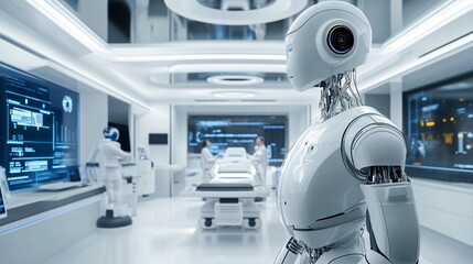 Evolution of Healthcare: Futuristic AI-Powered Hospital with Robots and Advanced Diagnostic Tools