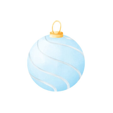 blue christmas ball