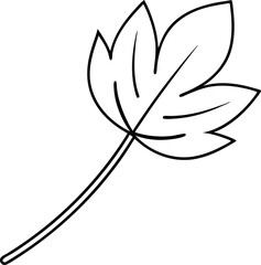Minimalist Dandelion Leaf Thin Line Vector Art for Design Inspiration
