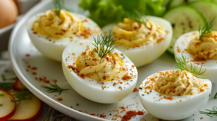 Deviled Eggs with Paprika and Dill A Classic Appetizer