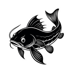 Catfish vector  silhouette