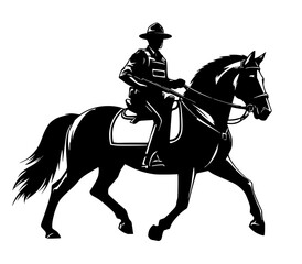 Police riding horse