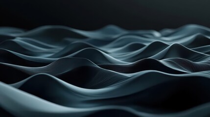 Obraz premium Shoreline waves forming abstract wavescapes, geometric patterns, highdetail digital art, futuristic