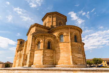 Romanesque church of San Martin of Fromista in Palencia, Spain, exterior view