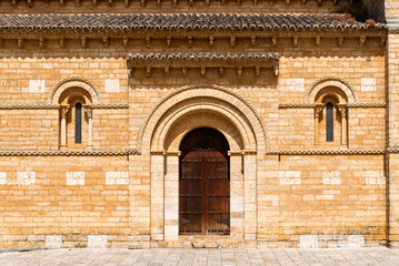 Romanesque church of San Martin of Fromista in Palencia, Spain, exterior view