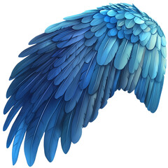 Obraz premium detailed bird wing isolated on transparent background Generative Ai.