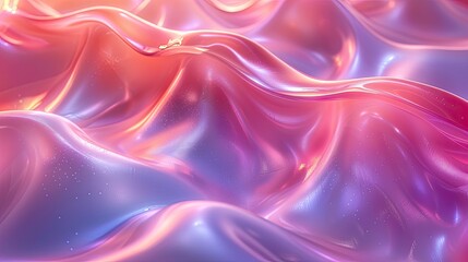 Obraz premium A smooth, colorful abstract surface with flowing waves and a glossy finish.