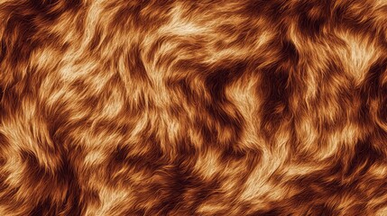 Naklejka premium Squirrel Fur Seamless Minimal Pattern: Rich Browns and Woodland Textures