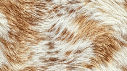 Fototapeta premium Cozy Ferret Fur Pattern in Cream and Brown Tones - Minimalistic Warmth Background