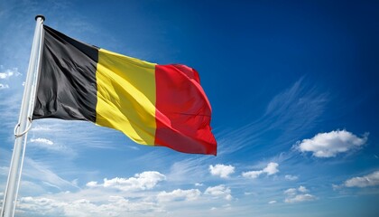 ベルギーの国旗(waving national flag of Belgium.)
