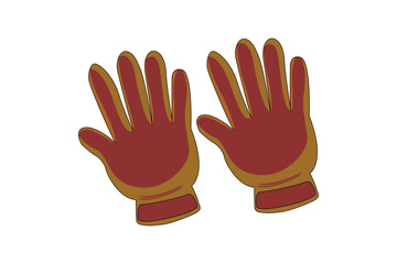 Hand gloves icon - durable hand covering for protection and grip ideal for work and safety