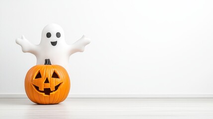 Halloween Ghost and Pumpkin Decoration for Festive Spirit