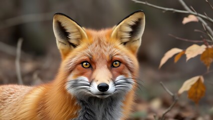 This stunning close-up of a fox’s face captures the raw beauty and intensity of wildlife photography. The image highlights the fox’s sharp, piercing eyes and the fine details of its fur.