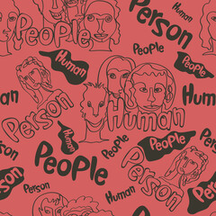 12 Seamless background with funny faces.eps
