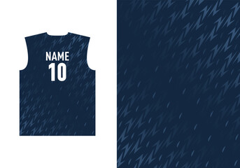 Sports T-shirt jersey design Background for sublimation. Customizable Jersey template vector Illustration.