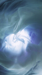 Smoke vortex. Blur mist swirl. Storm twirl. Defocused blue glowing paint water blend spiral...