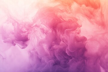 Fototapeta premium Colorful pink and orange smoke forming abstract shapes