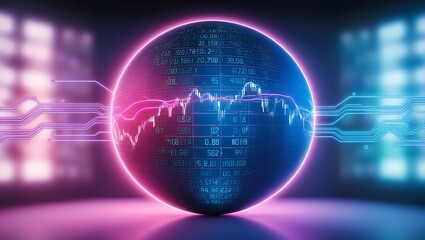 Fototapeta premium Futuristic business partnership concept. connection links IoT finance business blockchain security