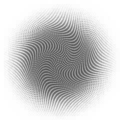 Fototapeta premium Black and white dotted halftone abstract background.