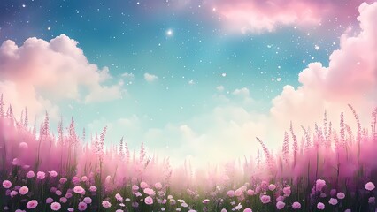 spring background with flowers