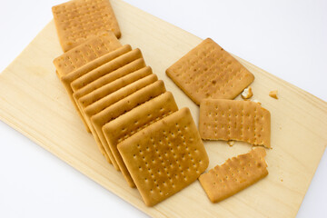 Simple Pleasures: Minimalist snack arrangement against a white backdrop.