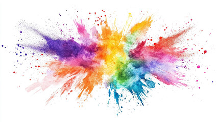 Fototapeta premium Gradient vibrant colored watercolor painted grunge brushed background, Abstract Watercolor Splashes Wallpaper, 