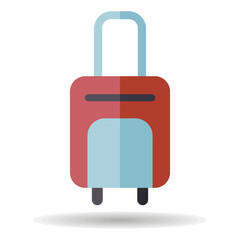 Baggage, luggage flat vector isolated icon