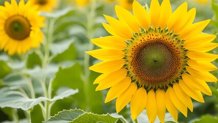 Obraz premium sunflower field in summer