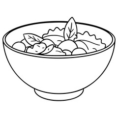 Fresh and Colorful Salad Bowl for Healthy Eating and Meal Prep Inspiration