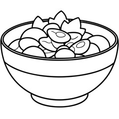 Fresh and Colorful Salad Bowl for Healthy Eating and Meal Prep Inspiration