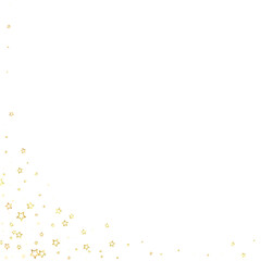 Obraz premium Gold sparkling star confetti.