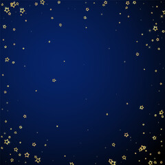 Fototapeta premium Gold sparkling star confetti.
